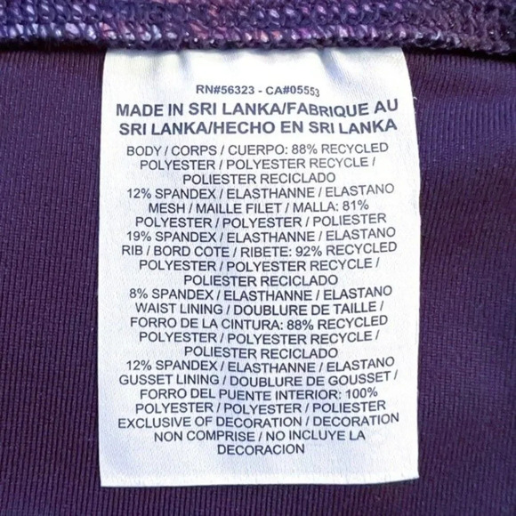 Nike Women’s Power Legend Printed Mesh-Inset Leggings Size S EUC Hidden Pocket - Picture 9 of 10